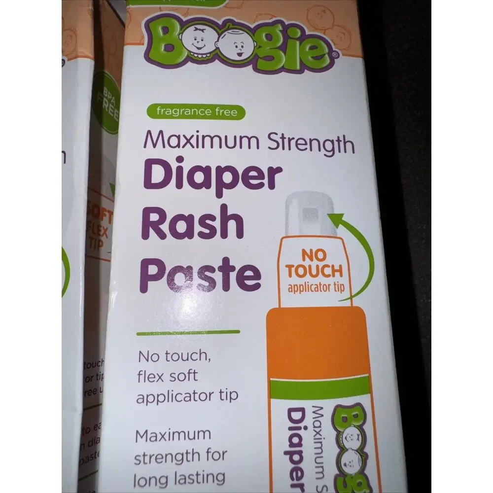 2 Diaper Rash Paste, Maximum Strength 40% Zinc Oxide, Mess-Free Applicator
